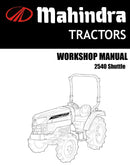 Mahindra Tractor Manuals - Digital Download PDF Mahindra Direct Parts