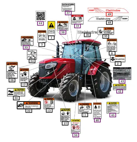 Mahindra Tractor Mark , Ornament/rh(9125-p) 15899010070 Mahindra Direct Parts