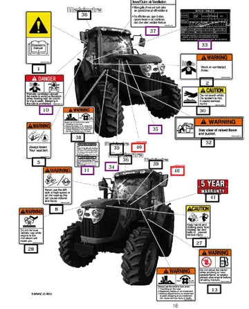 Mahindra Tractor Mark, Emblem M Force 12689011860 Mahindra Direct Parts