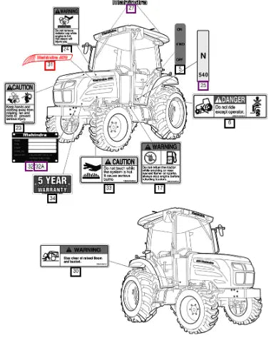 Mahindra Tractor Mark, Ornament (rh) 12619010051 Mahindra Direct Parts