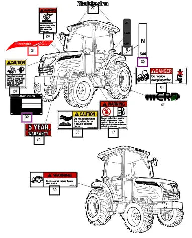 Mahindra Tractor Mark, Ornament(rh) 12299010050 Mahindra Direct Parts
