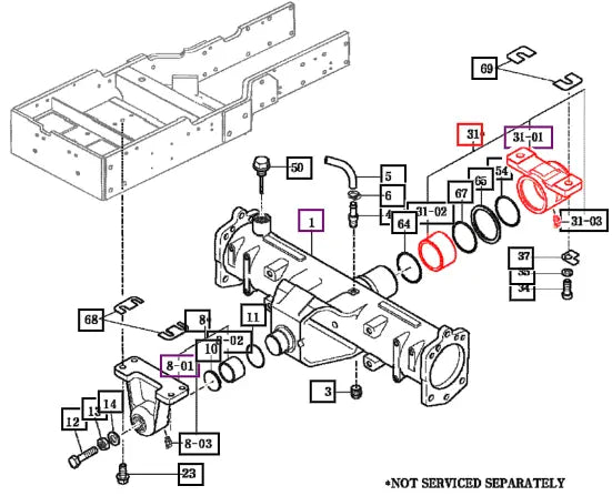 Mahindra Tractor Metal Assy, Pivot 14524362200 Mahindra Direct Parts