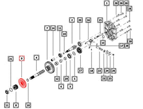 Mahindra Tractor Mid PTO Gear 006522846N01 Mahindra Direct Parts