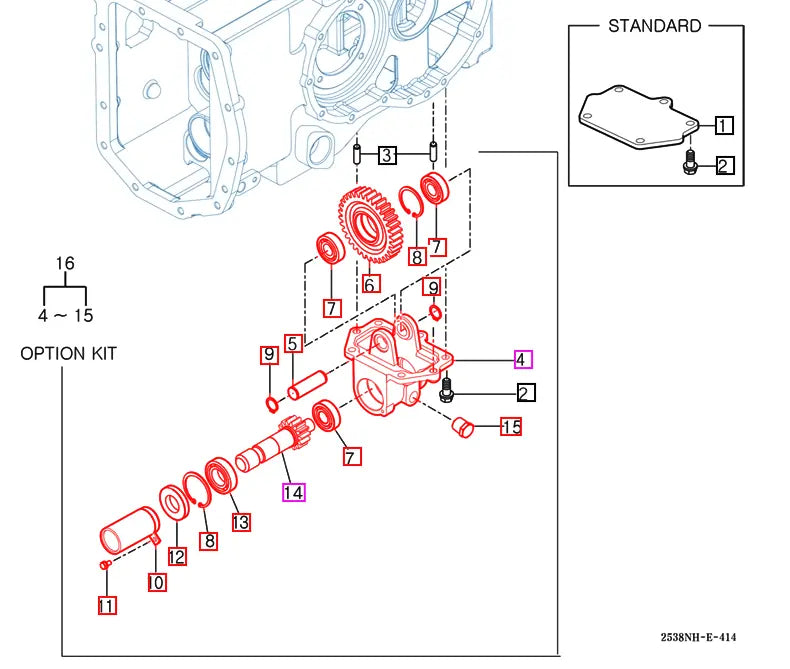 Mahindra Tractor Mid PTO Kit 12382702000 Mahindra
