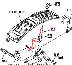 Mahindra Tractor Mid PTO Lever 12181263AG0 Mahindra Direct Parts