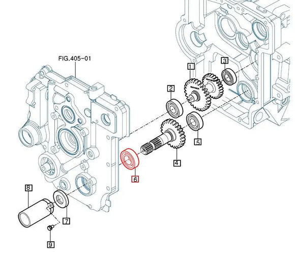 Mahindra Tractor Mid PTO Shaft Bearing V6001106204 Mahindra