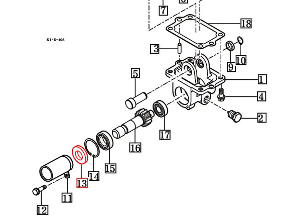 Mahindra Tractor Mid PTO Shaft Seal V7441254708 Mahindra