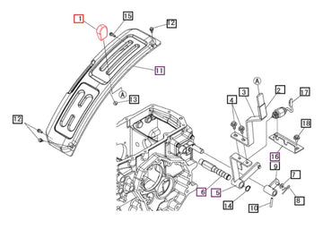 Mahindra Tractor Mid / Rear PTO Lever Grip 10441769000 Mahindra