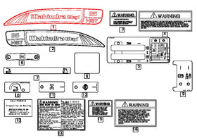 Mahindra Tractor Model Decal 19478705001 Mahindra