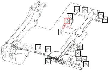 Mahindra Tractor Mount, Pin AME013510 Mahindra Direct Parts