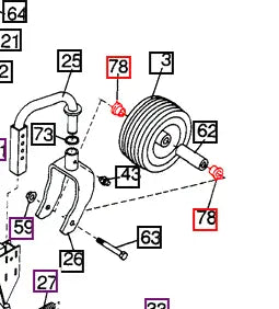Mahindra Tractor Mower 3/4 X 1.415 Flanged Bearing WMM65577 Mahindra Direct Parts
