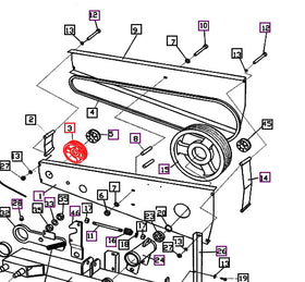 Mahindra Tractor Mower Belt Pulley EBE000304R Mahindra Direct Parts
