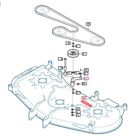 Mahindra Tractor Mower Belt Tensioner Spring 93802000500 Mahindra