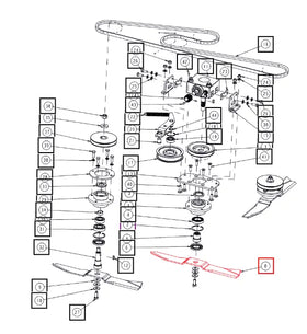 Mahindra Tractor Mower Blade 18.5 Inches CNSX09D00440N Mahindra Direct Parts