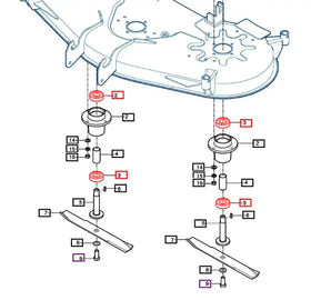 Mahindra Tractor Mower Blade Bearing V6001506305 Mahindra Direct Parts