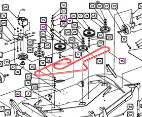 Mahindra Tractor Mower Blade V-Belt AME012766 Mahindra Direct Parts