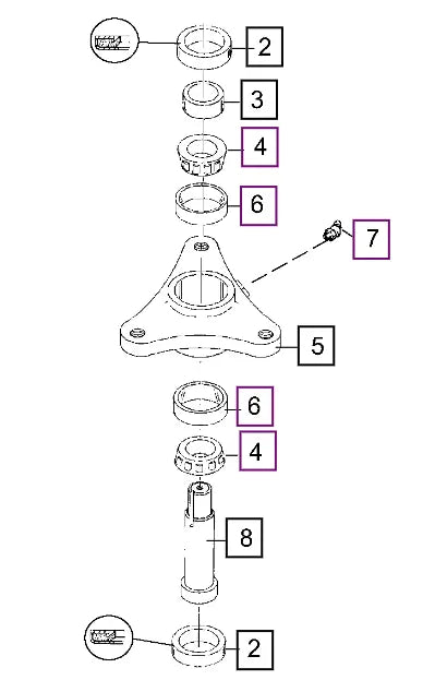 Mahindra Tractor Mower CW Blade Spindle Assembly WMM66562 Mahindra Direct Parts