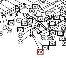 Mahindra Tractor Mower Cotter Pin, 1/8x3/4 AME008557