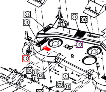 Mahindra Tractor Mower Decal - Belt Shield Missing CNSB01A00470N Mahindra Direct Parts