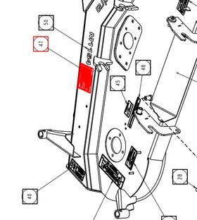 Mahindra Tractor Mower Decal - Caution CNSB01A00480N Mahindra Direct Parts