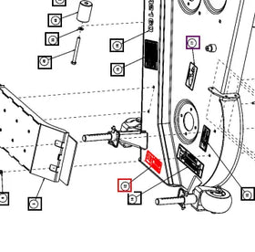 Mahindra Tractor Mower Decal - Finger CNSB01A00430N Mahindra Direct Parts