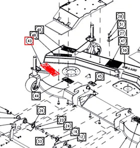 Mahindra Tractor Mower Decal - Surroundings CNSB01A00350N Mahindra Direct Parts