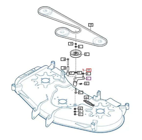 Mahindra Tractor Mower Deck Belt Tensioner Split Pin V5001930020 Mahindra