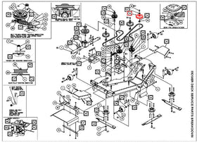 Mahindra Tractor Mower Deck Spindle Pulley  AME012760 Mahindra
