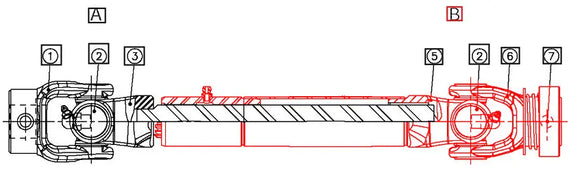Mahindra Tractor Mower Female Half Drive Shaft AME015127 Mahindra