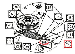 Mahindra Tractor Mower Flat Washer, 5/8 .687 X 1.75 X .115 AME008180