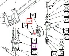 Mahindra Tractor Mower Flat Washer, 5/8 .687 X 1.75 X .115 AME008180 Mahindra Direct Parts