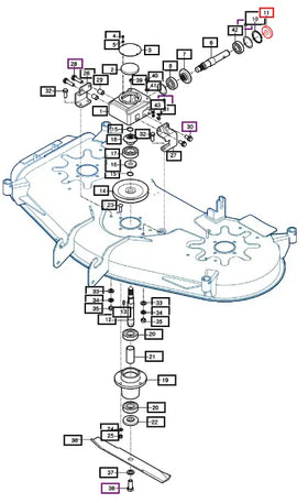 Mahindra Tractor Mower Gearbox Input Seal V7441255210 Mahindra