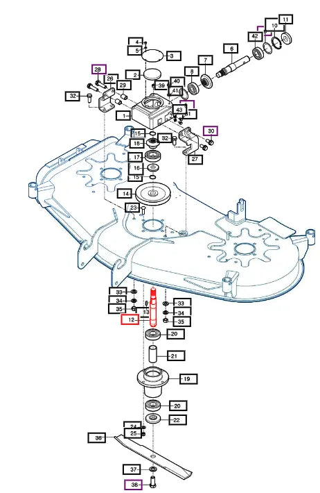 Mahindra Tractor Mower Gearbox Output Shaft 93802001500A Mahindra