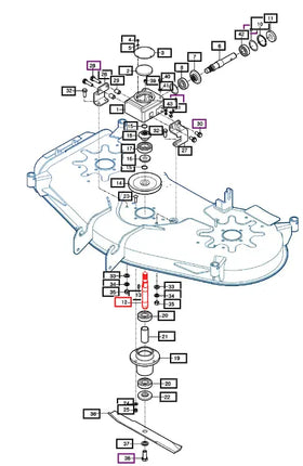 Mahindra Tractor Mower Gearbox Output Shaft 93802001500A Mahindra