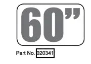 Mahindra Tractor Mower Informational Decal AME020341