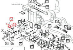 (Limited Availability) Mahindra Tractor Mower Latch Weldment AME451430