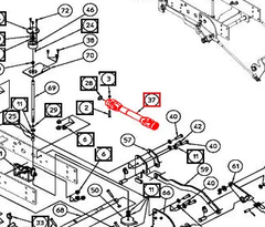 (Limited Availability) Mahindra Tractor Mower PTO Driveshaft AME015583