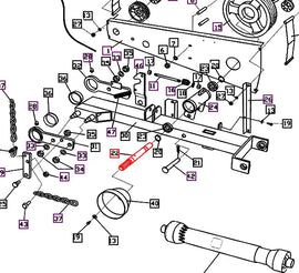 Mahindra Tractor Mower Pulley Shaft EBE000231R Mahindra Direct Parts