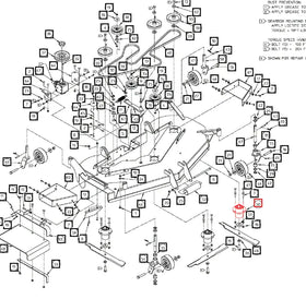 Mahindra Tractor Mower Spindle Assembly AME050012 Mahindra Direct Parts