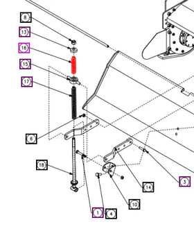 Mahindra Tractor Mower Spring Small CKSX09B00180N-FM Mahindra Direct Parts