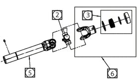 Mahindra Tractor Mower Telescoping Joint Assembly AME015119 Mahindra Direct Parts