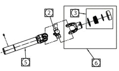 Mahindra Tractor Mower Telescoping Joint Assembly AME015119