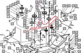 Mahindra Tractor Mower V-Belt AME012767 Mahindra Direct Parts