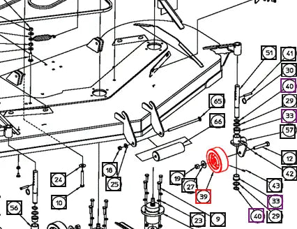 Mahindra Tractor Mower Wheel AME012961 Mahindra Direct Parts