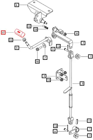 Mahindra Tractor Mstar Knob 4wd Lever 007635849U1 Mahindra Direct Parts