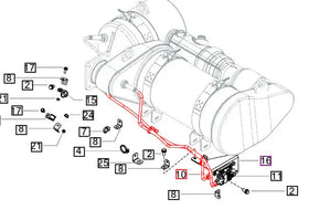 Mahindra Tractor NOx Sensor Line (Downstream) 1805BA0150N Mahindra Direct Parts