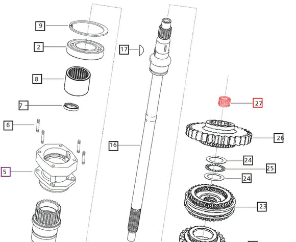 Mahindra Tractor Needle Bearing 000012345P04 Mahindra Direct Parts