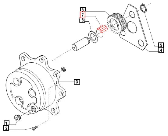 Mahindra Tractor Needle Bearing (by Tens) 006500460C1 Mahindra Direct Parts