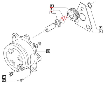 Mahindra Tractor Needle Bearing (by Tens) 006500460C1 Mahindra Direct Parts