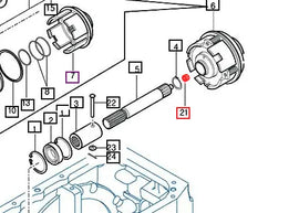 Mahindra Tractor Needle Caged Bearing V6544101410 Mahindra Direct Parts